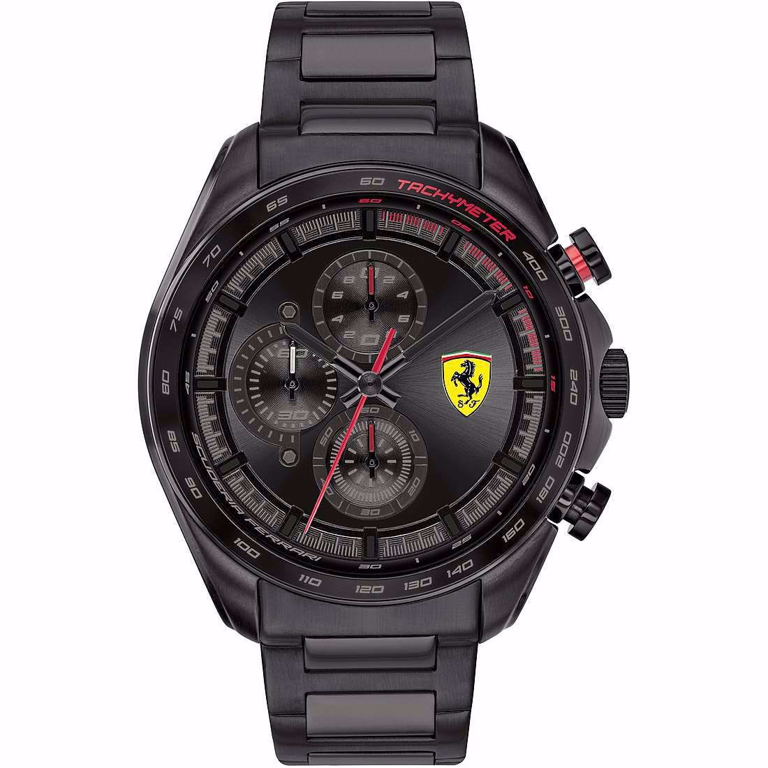 Orologio Uomo Ferrari Speedracer Cronografo 47mm Acciaio PVD Nero