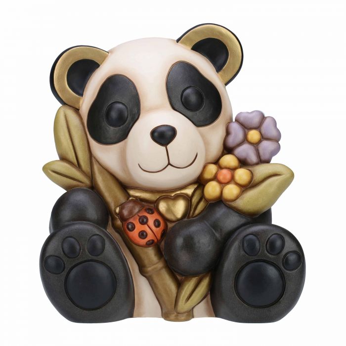 Thun Panda Maxi Con Fiori E Coccinella