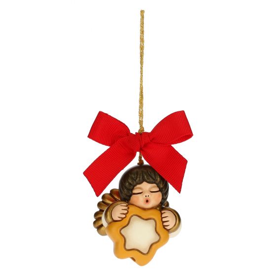 Thun  Addobbo per albero di Natale Angelo con stella piccolo