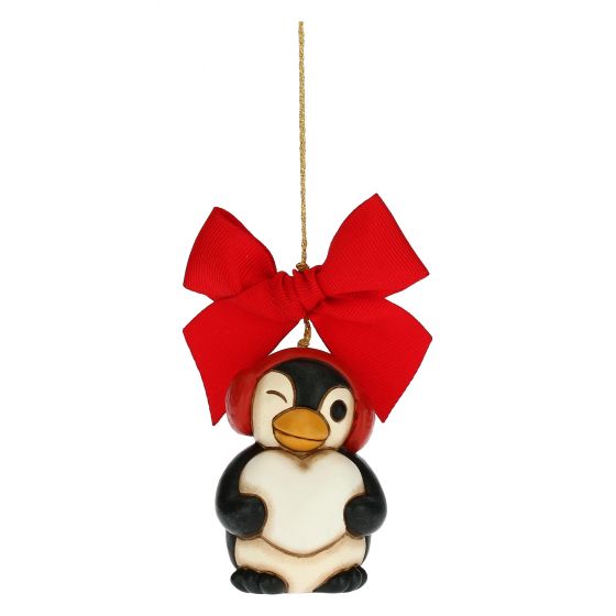Thun Addobbo per albero di Natale pinguino con cuore grande