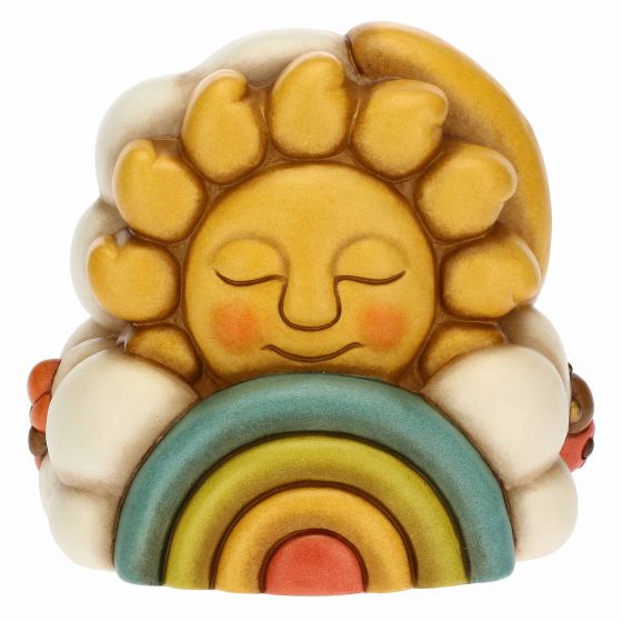 Thun Carillon in ceramica con sole, arcobaleno e luna
