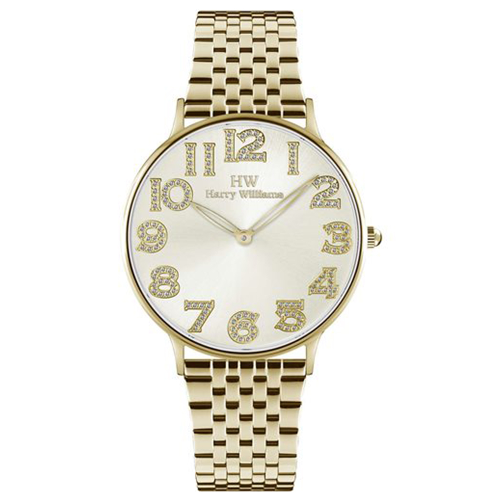 Orologio Donna Harry Williams Regents Street Collection 42mm Acciaio Placcato Gold