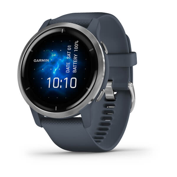 Smartwatch Uomo Garmin Venu® 2 Cinturino Silicone Granite Blu