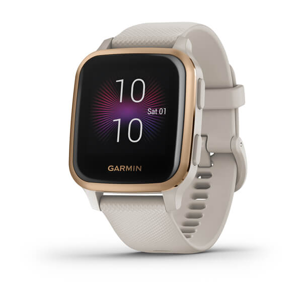 Smartwatch Unisex Garmin Venu® Sq Music Edition Cinturino Silicone Light Sand