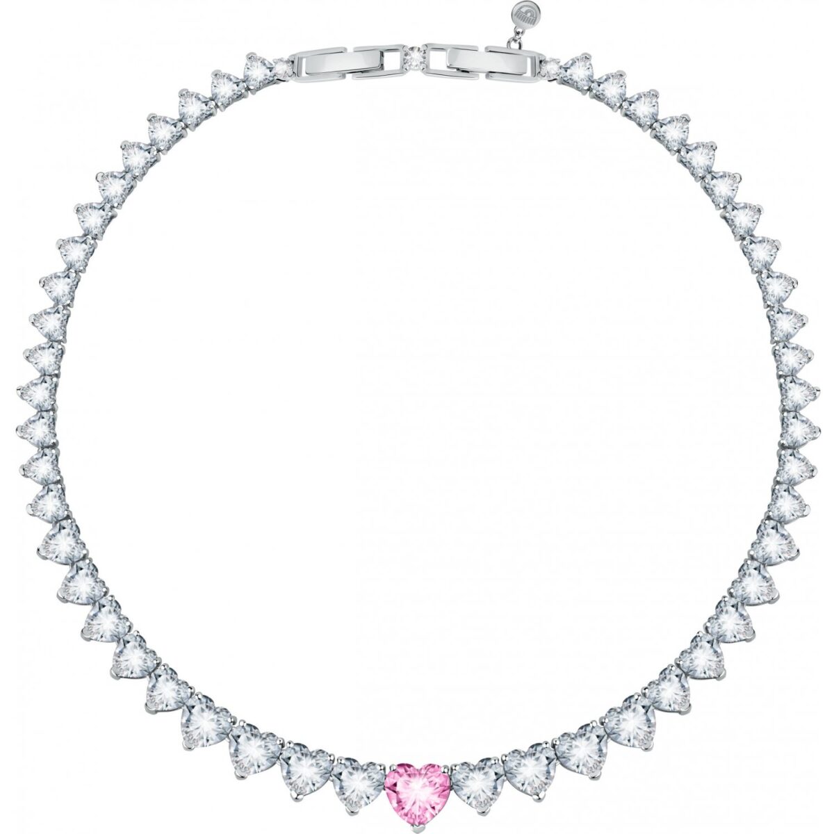 Collana Donna Chiara Ferragni Brand Diamond Heart Cuore Rosa Centrale
