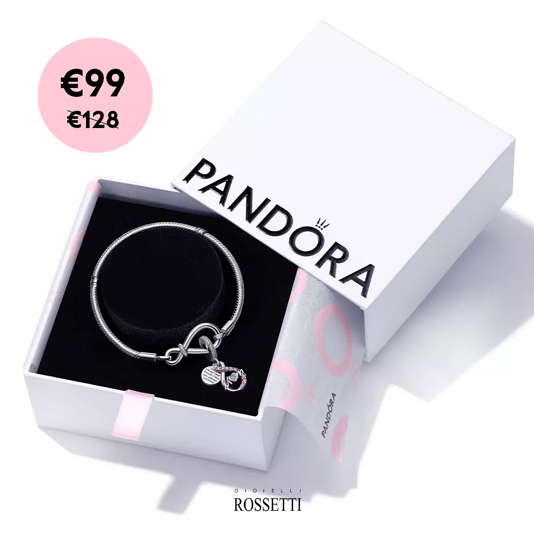 Gift Set Pandora Bracciale e Charm Cuore Mamma - Gioielli Rossetti