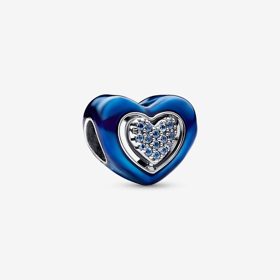 Charm Donna Pandora Cuore Blu Girevole 792750C01